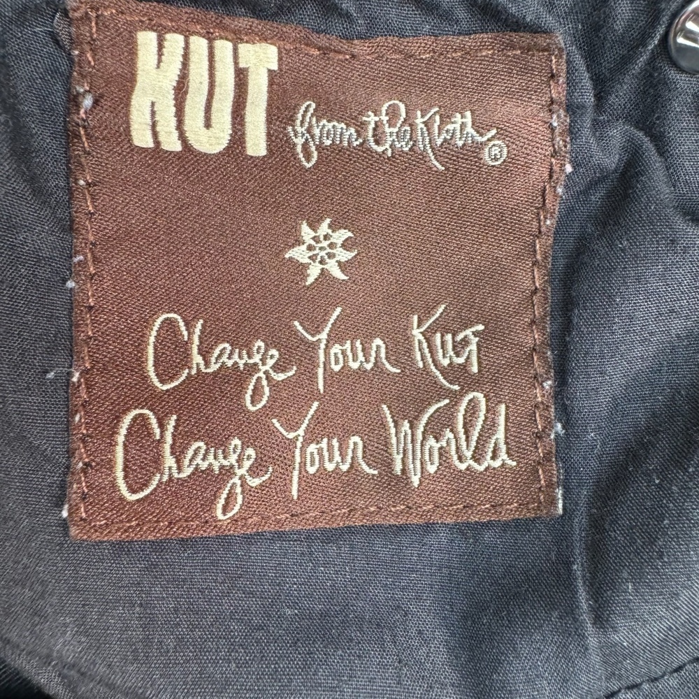 Kut From The Kloth Mia Toothpick Skinny Jeans Womens Size 8 Dark Wash Mid Rise - Picture 10 of 16